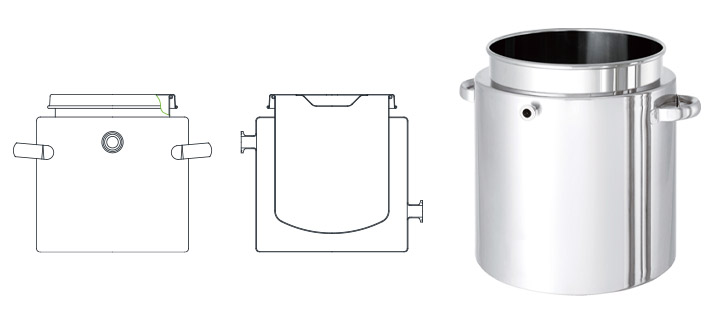 DTSJ ジャケット鏡板容器