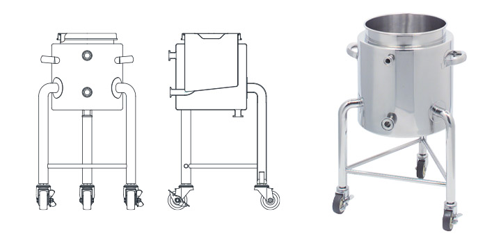 KTLJ ジャケット脚付スロープ容器