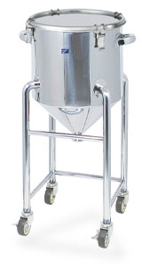 脚付ホッパー容器クリップ密閉タイプ