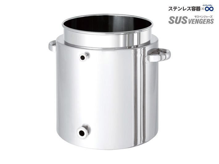 KTPJ 耐圧ジャケットスロープ容器|つぶれない耐圧ジャケット・傾斜排出口・外観