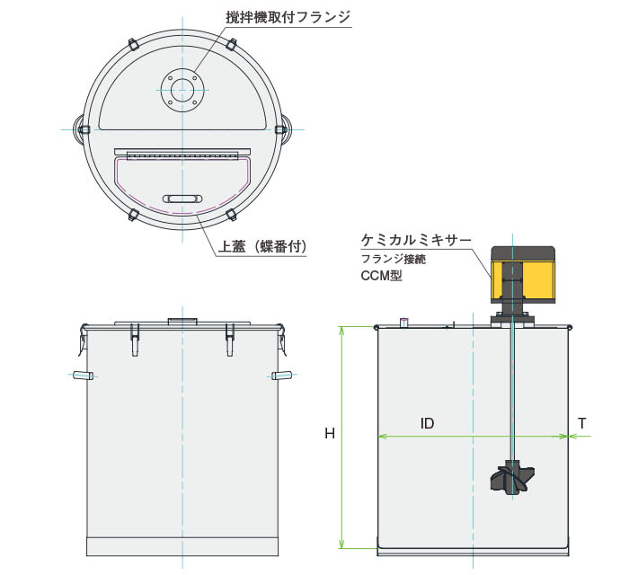 MU-CCM攪拌容器ユニット製品仕様図