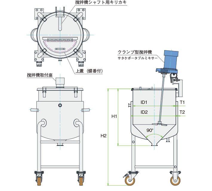 MU-HTPJ-N攪拌容器ユニット製品仕様図