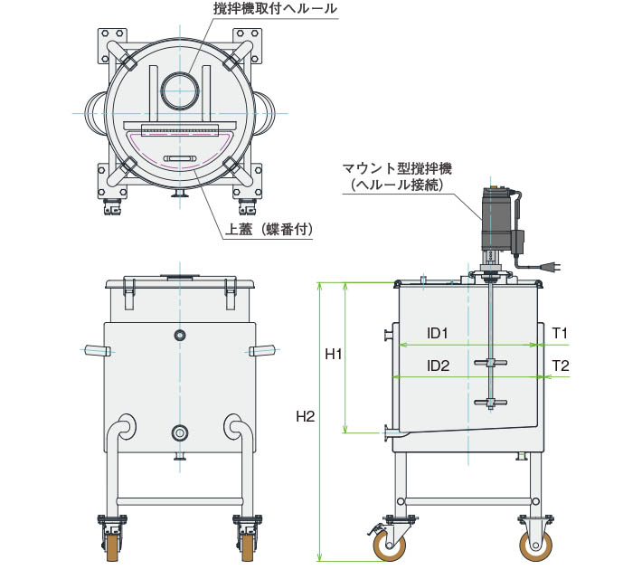 MU-KTLJ攪拌容器ユニット製品仕様図