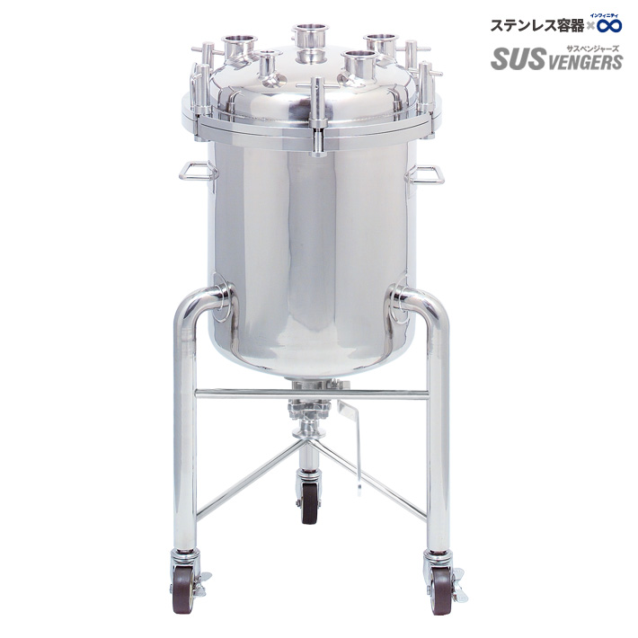 PVOL-BV 脚付フランジオープン加圧容器(タンク底ボールバルブ搭載/サニタリー仕様)