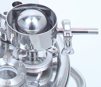 AJ-B サニタリーエアブリーザーの使用例(容器上部の通気・SIP/CIP時の蒸留水排出)