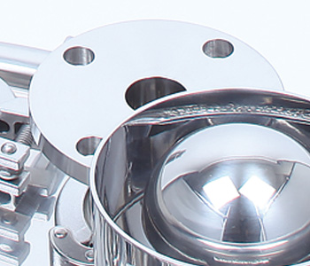 FFL ヘルールフランジアダプター 取付使用例｜容器ヘルールにフランジ機器を接続