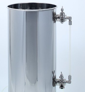 LVT レベル計（チューブタイプ）側面取り付け例（ヘルール接続）