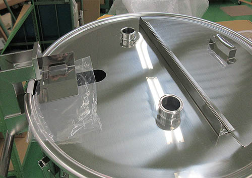 攪拌機取付座付脚付スロープ攪拌容器 3