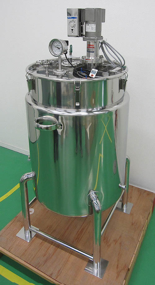 攪拌機蓋フランジ接続型ジャケット容器 3