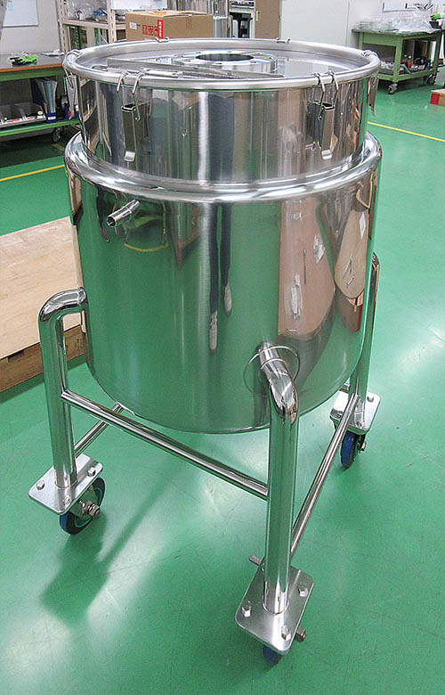 攪拌機蓋フランジ接続型ジャケット容器 1