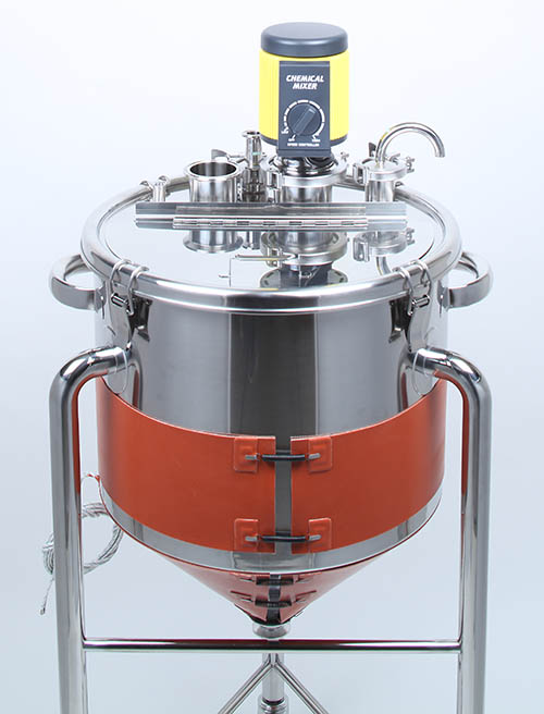 シリコンラバーヒーター付ホッパー攪拌容器 1