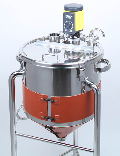 シリコンラバーヒーター付ホッパー攪拌容器 3