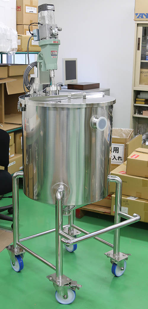 攪拌機シャフトカバー型ホッパー攪拌容器 1
