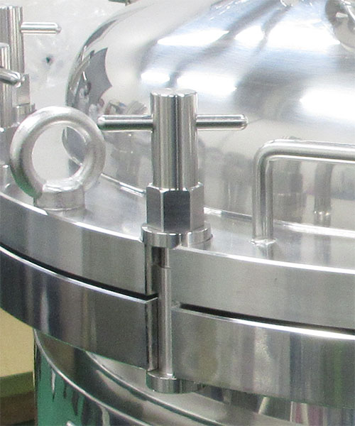PVOLJ-60-200(S) フランジオープン加圧容器 Tナット・ボルト固定部1