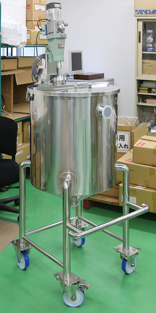 攪拌ユニット容器MU-HTTB-565S 組み合わせ可搬型攪拌機 外観写真